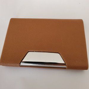 Tan Card Saffiano Case